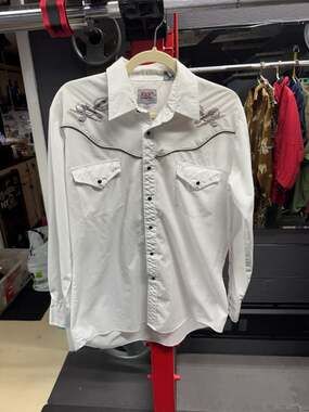 Ely Diamond Country Music Embroidered Pearl Snap Western Shirt